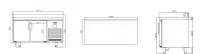 Table r�frig�r�e 2 portes vitr�es positif 700 de profondeur compatible 60 Hz INFRICO BMGN1470CR-60hz