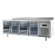 Table r�frig�r�e 4 portes vitr�es positif 700 de profondeur compatible 60 Hz INFRICO