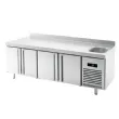 Table r�frig�r�e 4 portes vitr�es positif avec Evier 700 de profondeur compatible 60 Hz INFRICO