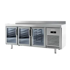 Table r�frig�r�e 3 portes vitr�es positif 600 de profondeur compatible 60 Hz INFRICO BMPP2000CR-60hz