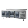 Table r�frig�r�e 4 portes vitr�es positif 600 de profondeur compatible 60 Hz INFRICO