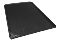 Plaque p�tisserie en t�flon 300x400mm perfor�e 4 bords 45� coins ouvert �paisseur 1.5mm BPT70