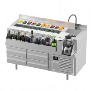 Table de pr�paration de cocktail compatible 60 Hz INFRICO BST2000R-60hz