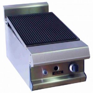Plancha professionnelle lectrique rainure en inox 1 zone CAPIC profondeur 700mm