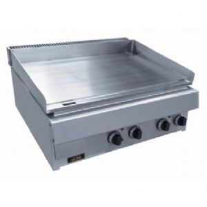 Plancha professionnelle lectrique lisse en inox 2 zones CAPIC profondeur 700mm