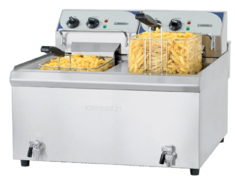 Friteuse professionnelle lectrique  poser 2 x 10 Litres CASSELIN