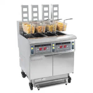 Friteuse professionnelle lectrique haut-rendement 4 x 12 Litres avec relevage automatique CASSELIN CFPRAF124