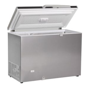 Conglateur coffre aspect inox porte pleine 211 Litres TENSAI