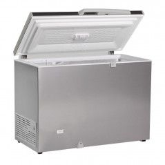 Conglateur coffre porte pleine aspect inox 350L TENSAI