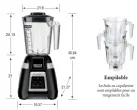 Blender de bar  interrupteur 2 vitesses avec bol de 1,4 litres WARING - SRIE BLADE BB300E