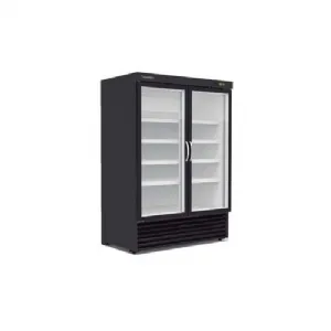 Vitrine rfrigre verticale ngative noire 2 portes battantes CORECO CVC-1002-BN