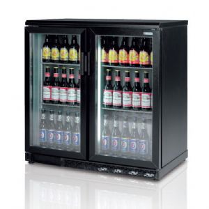 Arrire-bar rfrigr 2 portes vitres battantes hauteur 850mm CORECO