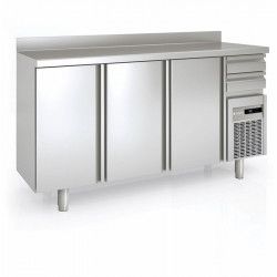 Arrire-bar rfrigr 3 portes pleines battantes et 2 tiroirs neutres CORECO