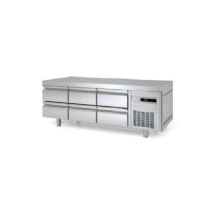 Soubassement rfrigr 6 x 1/2 tiroirs longueur 1795mm CORECO