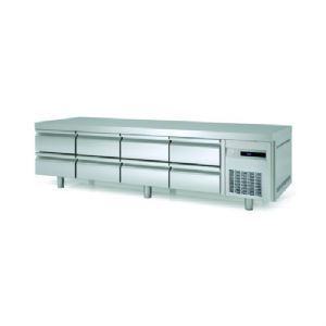 Soubassement rfrigr 8 x 1/2 tiroirs longueur 2220mm CORECO