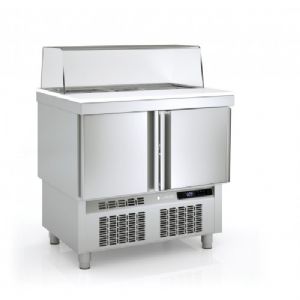 Saladette rfrigre 2 portes avec vitrine CORECO
