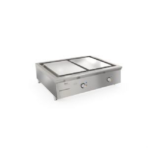 Plancha professionnelle lectrique lisse 2 zones MIRROR