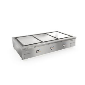 Plancha professionnelle lectrique lisse 3 zones MIRROR