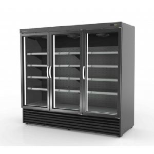 Vitrine rfrigre verticale noire 3 portes battantes MINIMARKET CORECO