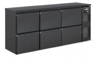 Arrire-bar rfrigr noir 6 tiroirs CORECO SB-200+(3X562260)
