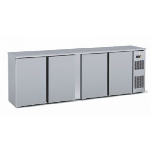 Arrire-bar rfrigr 4 portes pleines battantes hauteur 820mm CORECO