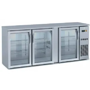 Arrire-bar rfrigr 3 portes vitres battantes hauteur 820mm CORECO SBIE-200