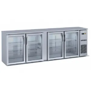 Arrire-bar rfrigr 4 portes vitres battantes hauteur 820mm CORECO SBIE-250