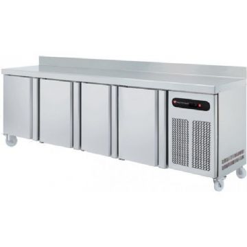 Desserte rfrigre ngative 4 portes profondeur 600mm TECHNITALIA