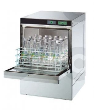 Lave-verres professionnel porte double paroi panier 40x40cm Lave-verres professionnel porte double paroi panier 40x40cm
