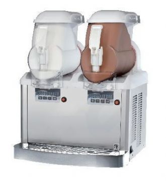Distributeur de glace à l'italienne 2 cuves Distributeur de glace à l'italienne 2 cuves