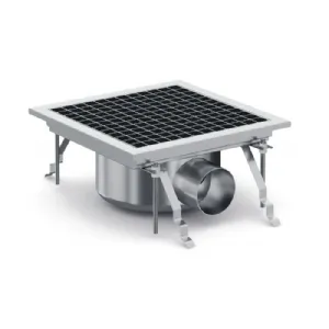 Caniveau de sol �vacuation lat�rale 300x300mm COMBISTEEL 7075.0100