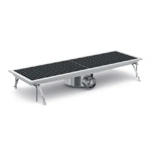 Caniveau de sol �vacuation lat�rale 927x300mm COMBISTEEL 7075.0105