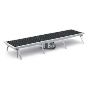 Caniveau de sol �vacuation lat�rale 11811x300mm COMBISTEEL 7075.0110