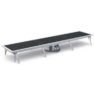 Caniveau de sol �vacuation lat�rale 1368x300mm COMBISTEEL 7075.0115