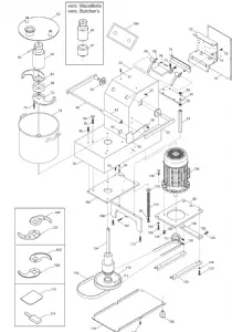 Pi�ces d�tach�es pour cuter de table DITO SAMA CUT-T_DITO SAMA