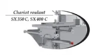 Scie  os avec Chariot coulissant sur socle inox - Lame 2490mm DADAUX - SX 350 C SX 350 C