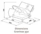 Trancheur  jambon diamtre 350mm par courroie DADAUX - GRAVINOX 350 GRAVINOX 350