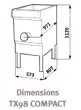 Hachoir de laboratoire sur pieds 950 Kg/h DADAUX - TX 98 COMPACT TX 98 COMPACT