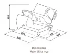 Trancheur  jambon diamtre 350mm  pignons DADAUX - MAJOR SLICE 350 MAJOR SLICE 350