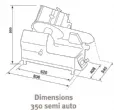 Trancheur  jambon diamtre 350mm  pignons DADAUX - MAJOR'SLICE 350 auto MAJOR SLICE 350 AUTO