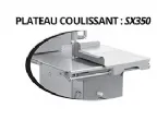 Scie  os avec Plateau coulissant sur socle inox - Lame 2490mm DADAUX - SX 350 SX 350