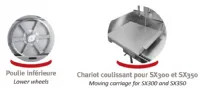 Scie  os avec Chariot coulissant sur socle inox - Lame 2490mm DADAUX - SX 350 C SX 350 C