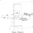 Scie  os avec Chariot coulissant sur socle inox - Lame 3150mm DADAUX - SX 400 C SX 400 C