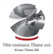 Cutter 20 litres - Variateur couteaux DADAUX - TITANE 20V TITANE 20V