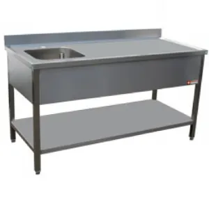 Table du chef inox cuve  gauche 1800x700mm DIAMOND - TV1871SA TV1871SA