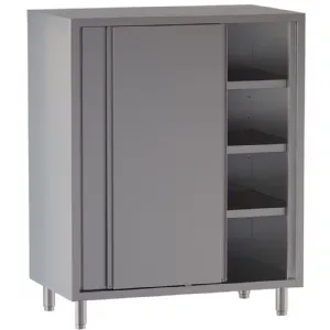 Armoire haute inox portes coulissantes - Longueur 1200mm DIAMOND AR126V1-SH6