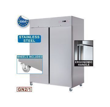 Frigo professionnel positive inox 2 portes 1400L DIVERSO by Diamond