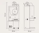 Presse agrumes automatique compact  poser FRUCOSOL - FCOMPACT FCOMPACT