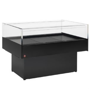 Ilot rfrigr libre-service longueur 1500mm noir DIAMOND