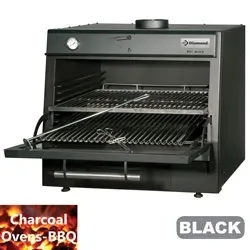 Four barbecue  charbon professionnel GN1/1 + GN2/4 75Kg/h DIAMOND CBQ-075/BK